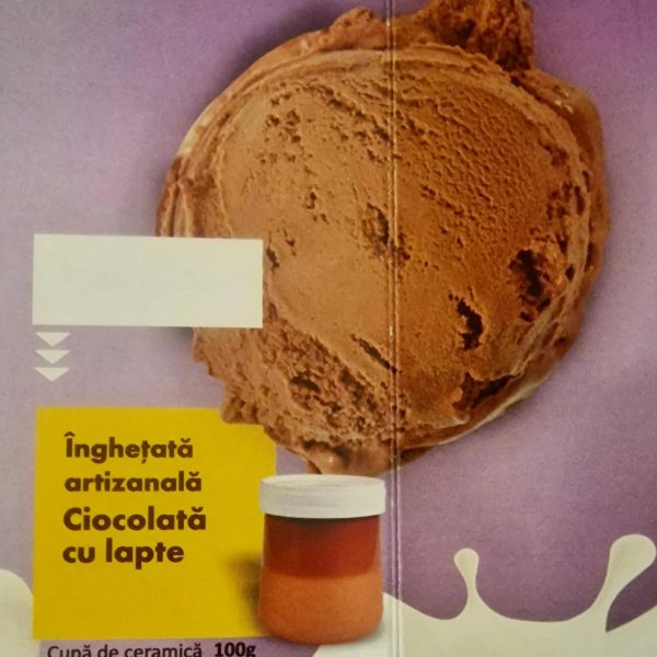 Inghetata artizanala cu Ciocolata cu lapte